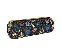 BAAROO Colorido estuche abstracto floral con cremallera, duradero, portátil, bolsa de almacenamiento de oficina, soporte de artículos de tocador de viaje para mujeres y hombres, #507