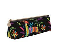 BAAROO Colorido estuche tradicional mexicano con cremallera, duradero, portátil, bolsa de almacenamiento de oficina, soporte de artículos de tocador de viaje para mujeres y hombres, #103