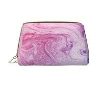 BAAROO Colorido mármol pastel rosa azul púrpura cuero cosmético bolso pequeño bolso cremallera lápiz caso aseo órgano, color, 5.0cm*10.5cm*20.5cm, Estuche para lápices
