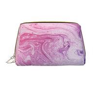 BAAROO Colorido mármol pastel rosa azul púrpura cuero cosmético bolso pequeño bolso cremallera lápiz caso aseo órgano, color, 5.0cm*10.5cm*20.5cm, Estuche para lápices