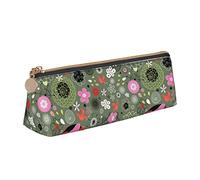 BAAROO Estuche abstracto colorido de flores con cremallera, duradero, portátil, bolsa de almacenamiento de oficina, soporte de artículos de tocador de viaje para mujeres y hombres, #234
