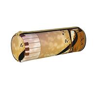 BAAROO Estuche de cuero con cremallera para lápices y violín de piano, bolsa de papelería portátil, organizador de papelería, unisex, color, 5.0cm*10.5cm*20.5cm, Estuche para lápices