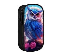 BAAROO Estuche de lápices con cremallera de búho de fantasía, bolsa de papelería de gran capacidad, adecuado para la escuela, oficina, niños y niñas, color, 5.0cm*10.5cm*20.5cm, Estuche para lápices