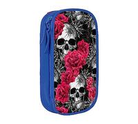BAAROO Estuche de lápices con cremallera de telaraña de flores de gran capacidad adecuado para la escuela, oficina, niños y niñas, color, 5.0cm*10.5cm*20.5cm, Estuche para lápices