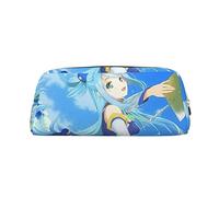 BAAROO Estuche de lápices con cremallera KonoSuba Aqua de gran capacidad, adecuado para la escuela, oficina, niños y niñas, color, 5.0cm*10.5cm*20.5cm, Estuche para lápices