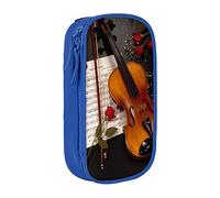 BAAROO Estuche de lápices de doble capa para violín impreso de gran capacidad para oficina y universidad, color, 5.0cm*10.5cm*20.5cm, Estuche para lápices