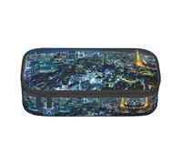 BAAROO Estuche de lápices de gran capacidad con estampado de ciudad de Tokio, estuche para bolígrafos, bolsa de papelería simple, organizador de oficina universitaria, color, 5.0cm*10.5cm*20.5cm,