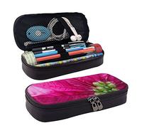 BAAROO Estuche de piel con estampado de flores de cerezo de una noche oscura, estuche para lápices para niñas y niños, adolescentes y mujeres, M, color, 5.0cm*10.5cm*20.5cm, Estuche para lápices