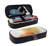 BAAROO Estuche de piel con estampado de flores de cerezo de una noche oscura, estuche para lápices para niñas y niños, adolescentes y mujeres, M, color, 5.0cm*10.5cm*20.5cm, Estuche para lápices