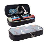 BAAROO Estuche de piel con estampado de flores de cerezo de una noche oscura, estuche para lápices para niñas y niños, adolescentes y mujeres, M, color, 5.0cm*10.5cm*20.5cm, Estuche para lápices