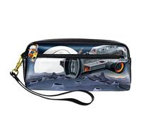 BAAROO Estuche de piel sintética cosmonautFlying Out of Spaceship Space Pen Pouch para la escuela, el trabajo y la oficina, color, 5.0cm*10.5cm*20.5cm, Estuche para lápices