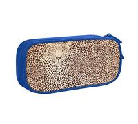 BAAROO Estuche divertido de piel de leopardo para lápices, caja de marcadores de gran capacidad, bolsa de maquillaje, organizador de papelería de poliéster con para la escuela y la oficina, color, 5.0cm*10.5cm*20.5cm, Estuche para lápices