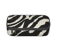 BAAROO Estuche grande para lápices de cebra, bolsa de maquillaje, multicapa, lindo estampado para mujeres y hombres, color, 5.0cm*10.5cm*20.5cm, Estuche para lápices