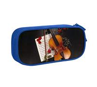 BAAROO Estuche grande para lápices de violín con 2 compartimentos, estuche para lápices, estuche organizador para niñas y niños, color, 5.0cm*10.5cm*20.5cm, Estuche para lápices