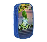 BAAROO Estuche impreso de doble capa de gran capacidad con diseño de ranas que cantan en las ramas, color, 5.0cm*10.5cm*20.5cm, Estuche para lápices