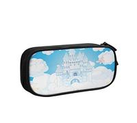 BAAROO Estuche para lápices con diseño de castillo de cuentos de hadas, nubes, cielo, gran capacidad, color, 5.0cm*10.5cm*20.5cm, Estuche para lápices