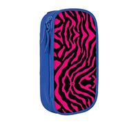 BAAROO Estuche para lápices con diseño de cebra, tigre, leopardo, rosa, gran capacidad, bolsa de almacenamiento grande, duradera, 3 compartimentos, color, 5.0cm*10.5cm*20.5cm, Estuche para lápices