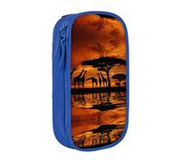 BAAROO Estuche para lápices con diseño de jirafa bajo el árbol en África, color, 5.0cm*10.5cm*20.5cm, Estuche para lápices