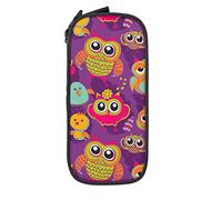 BAAROO Estuche para lápices con diseño de pájaros divertidos, de gran capacidad, duradero, bolsa de almacenamiento para bolígrafos con cremallera, caja de papelería, color, 5.0cm*10.5cm*20.5cm, Estuche para lápices
