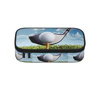 BAAROO Estuche para lápices con estampado de club de golf de gran capacidad, estuche portátil para niños, niñas, adultos y oficina, 21 cm x 9 cm., color, 5.0cm*10.5cm*20.5cm, Estuche para lápices