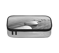 BAAROO Estuche para lápices con imágenes de piedras zen grises de gran capacidad, simple y duradero, multifuncional, adecuado para adolescentes B, color, 5.0cm*10.5cm*20.5cm, Estuche para lápices