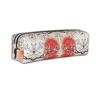 BAAROO Estuche para lápices con reflejo del sol, bolsa de maquillaje con cremallera de cuero para mujeres y hombres, color, 5.0cm*10.5cm*20.5cm, Estuche para lápices