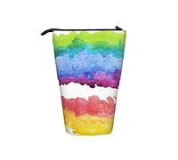 BAAROO Estuche para lápices de acuarela horizontal, ondulado, nubes, papelería, bolsa telescópica, ligera, bolsa telescópica, gran capacidad, color, 5.0cm*10.5cm*20.5cm, Estuche para lápices