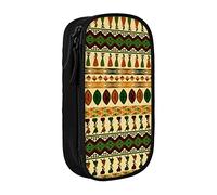 BAAROO Estuche para lápices de alta capacidad con estampado tradicional africano de estilo bohemio, estuche organizador duradero para lápices, para M, color, 5.0cm*10.5cm*20.5cm, Estuche para lápices