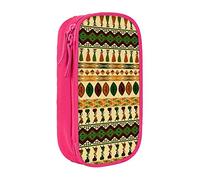 BAAROO Estuche para lápices de alta capacidad con estampado tradicional africano de estilo bohemio, estuche organizador C, color, 5.0cm*10.5cm*20.5cm, Estuche para lápices