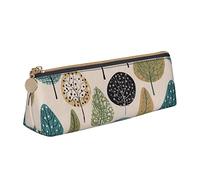 BAAROO Estuche para lápices de diseño abstracto floral con cremallera, duradero, portátil, bolsa de almacenamiento de oficina, soporte de artículos de tocador de viaje para mujeres y hombres, #109