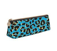 BAAROO Estuche para lápices de fondo de leopardo con cremallera, duradero, portátil, bolsa de almacenamiento de oficina, soporte de artículos de tocador de viaje para mujeres y hombres, #86