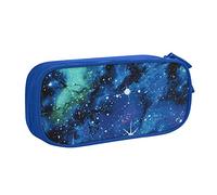 BAAROO Estuche para lápices de galaxia espacial de universo azul, estuche de gran capacidad, estuche para lápices para niñas y niños, color, 5.0cm*10.5cm*20.5cm, Estuche para lápices