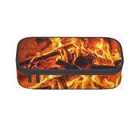 BAAROO Estuche para lápices de leña ardiendo, estuche de gran capacidad, estuche para lápices para niñas y niños, adolescentes, adultos, mujeres y hombres, color, 5.0cm*10.5cm*20.5cm, Estuche para