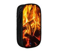 BAAROO Estuche para lápices de leña ardiente, estuche de gran capacidad, estuche para lápices, bolsa para lápices, soporte para bolígrafos para niñas y niños, adolescentes y mujeres, color,