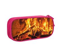 BAAROO Estuche para lápices de leña ardiente, estuche de gran capacidad, estuche para lápices, bolsa para lápices, soporte para bolígrafos para niñas y niños, adolescentes y mujeres, color,