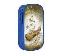 BAAROO Estuche para lápices de mariposa y violonchelo, estuche para bolígrafos, bolsa de papelería simple, organizador de oficina universitaria, color, 5.0cm*10.5cm*20.5cm, Estuche para lápices
