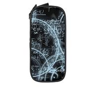 BAAROO Estuche para lápices de matemáticas lineales negras para educación, caja de lápices minimalista, portátil, duradera, con cremallera, para la escuela O, color, 5.0cm*10.5cm*20.5cm, Estuche para