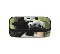 BAAROO Estuche para lápices para niños y niñas de gran capacidad, dos grandes pandas, para suministros escolares y de oficina, dos Big Pand, color, 5.0cm*10.5cm*20.5cm, Estuche para lápices