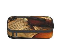 BAAROO Estuche para violín y libro de gran capacidad para niñas y niños, impresión de poliéster, estuche escolar y oficina, color, 5.0cm*10.5cm*20.5cm, Estuche para lápices