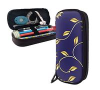 BAAROO Estuche pequeño para lápices de gran capacidad, bolsa de lápices amarillo girasol patrón de arte abstracto, bolsa de almacenamiento portátil Stati, color, 5.0cm*10.5cm*20.5cm, Estuche para