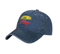 BAAROO Gorra de béisbol de la bandera de la nación de Ecuador para hombre, gorra de mezclilla lavada de algodón vintage para adultos unisex, #1731, M/talla única