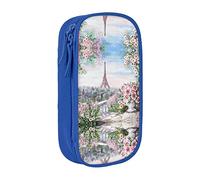 BAAROO Hermoso estuche para lápices de alta capacidad con estampado de la Torre Eiffel de París, estuche organizador para hombres, color, 5.0cm*10.5cm*20.5cm, Estuche para lápices
