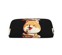 BAAROO Kawaii Anime Dog Eating Ramen Estuche de lápices con cremallera Bolsa de papelería de gran capacidad Adecuado para la escuela Oficina Niños y niñas, color, 5.0cm*10.5cm*20.5cm, Estuche para