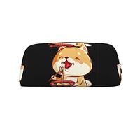 BAAROO Kawaii Anime Dog Eating Ramen Estuche de lápices con cremallera de gran capacidad, bolsa de papelería adecuada para la escuela, oficina, niños y niñas, color, 5.0cm*10.5cm*20.5cm, Estuche para lápices