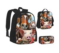 BAAROO Lindo Koala Mom and Baby - Juego de bolsas escolares para niñas y niños, bolsas escolares ligeras con bolsa de almuerzo y estuche para lápices, color, 5.0cm*10.5cm*20.5cm, Estuche para lápices
