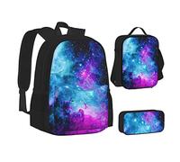 BAAROO Mochila azul con la bandera de Honduras, juego de bolsas escolares, bolsa de almuerzo, estuche para lápices, mochilas escolares para adolescentes y niñas, Cool Star Ri, color,