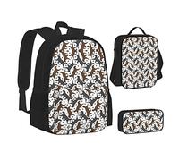 BAAROO Monkey - Mochila escolar, bolsa de almuerzo, estuche para lápices, mochilas escolares para adolescentes, niñas, niños, revestimiento plano, color, 5.0cm*10.5cm*20.5cm, Estuche para lápices