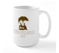 BAAROO Mr. Darcy, Jane Austen Gift Taza grande de cerámica para café, taza de té, 15 onzas