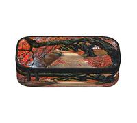 BAAROO Northern Lights Painting - Organizador de lápices grande con 2 cremalleras, bonito estuche de tela Oxford para niños., color, 5.0cm*10.5cm*20.5cm, Estuche para lápices