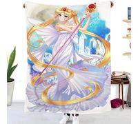 BAAROO Pretty Soldier Sailor Moon - Toalla de playa de microfibra de absorción ligera, sin arena, secado rápido, toalla de camping, viajes, piscina, picnic, Sw 130 cm, 80 cm